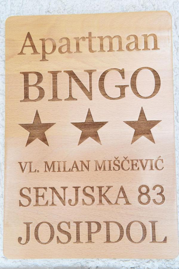 Apartman Bingo Josipdol Exterior foto